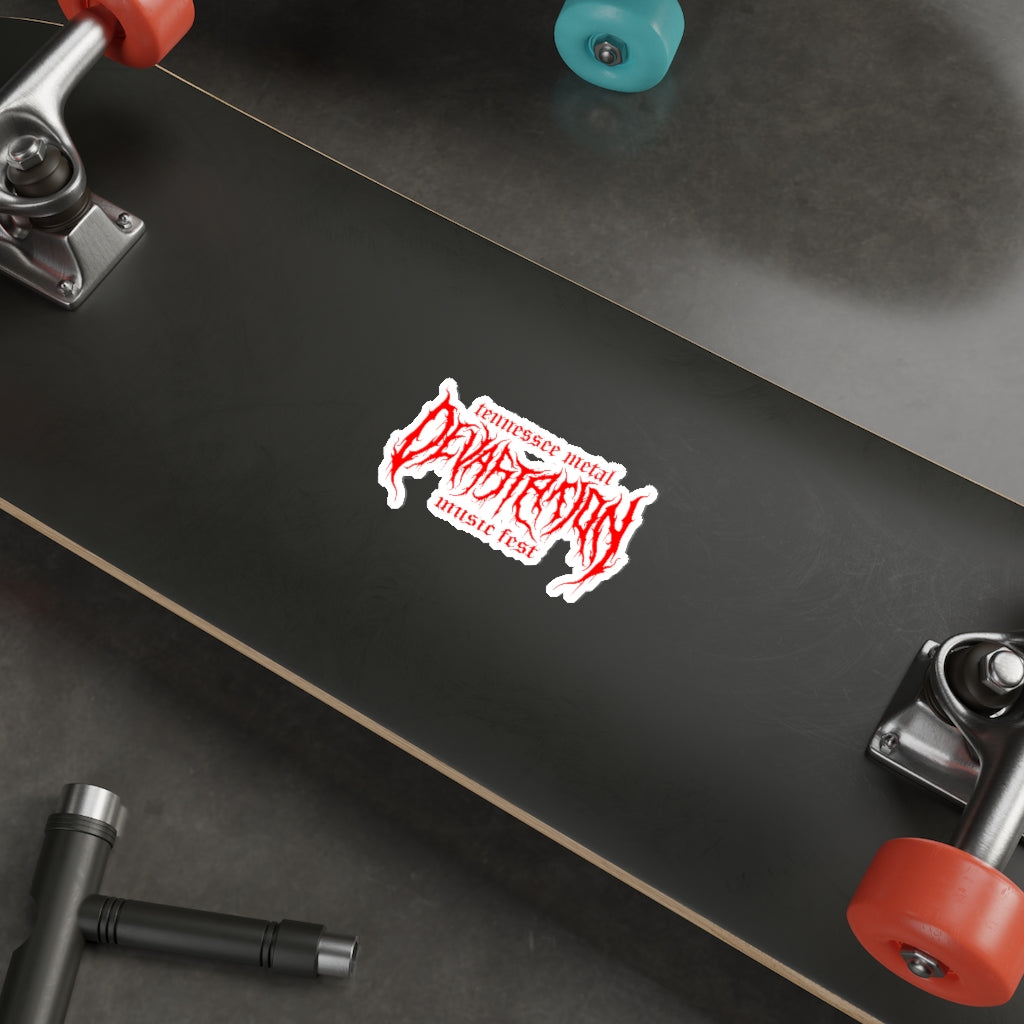 TMDMF Red Logo Die-Cut Stickers