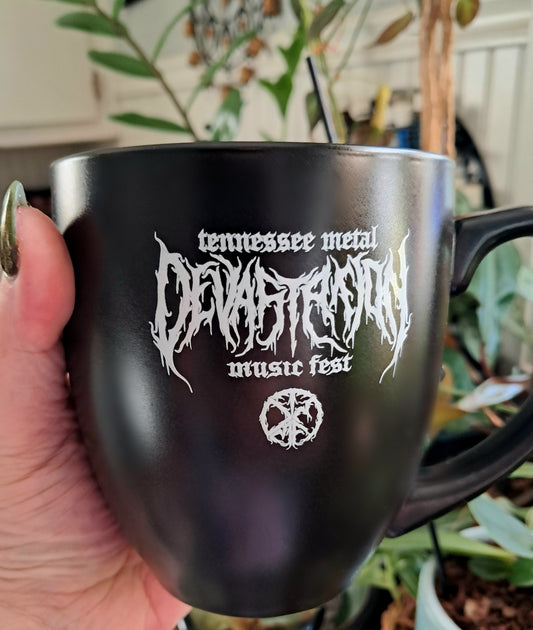 2025 Fest Bistro Mugs Ceramic Green and Black 16 oz.