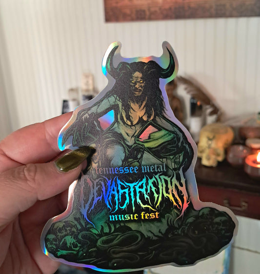 Swamp Witch Holographic Sticker