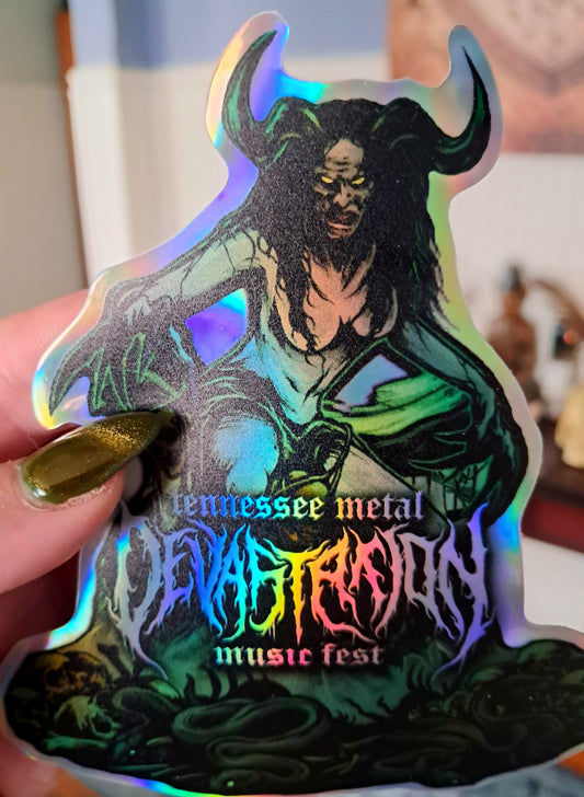 Swamp Witch Holographic Sticker