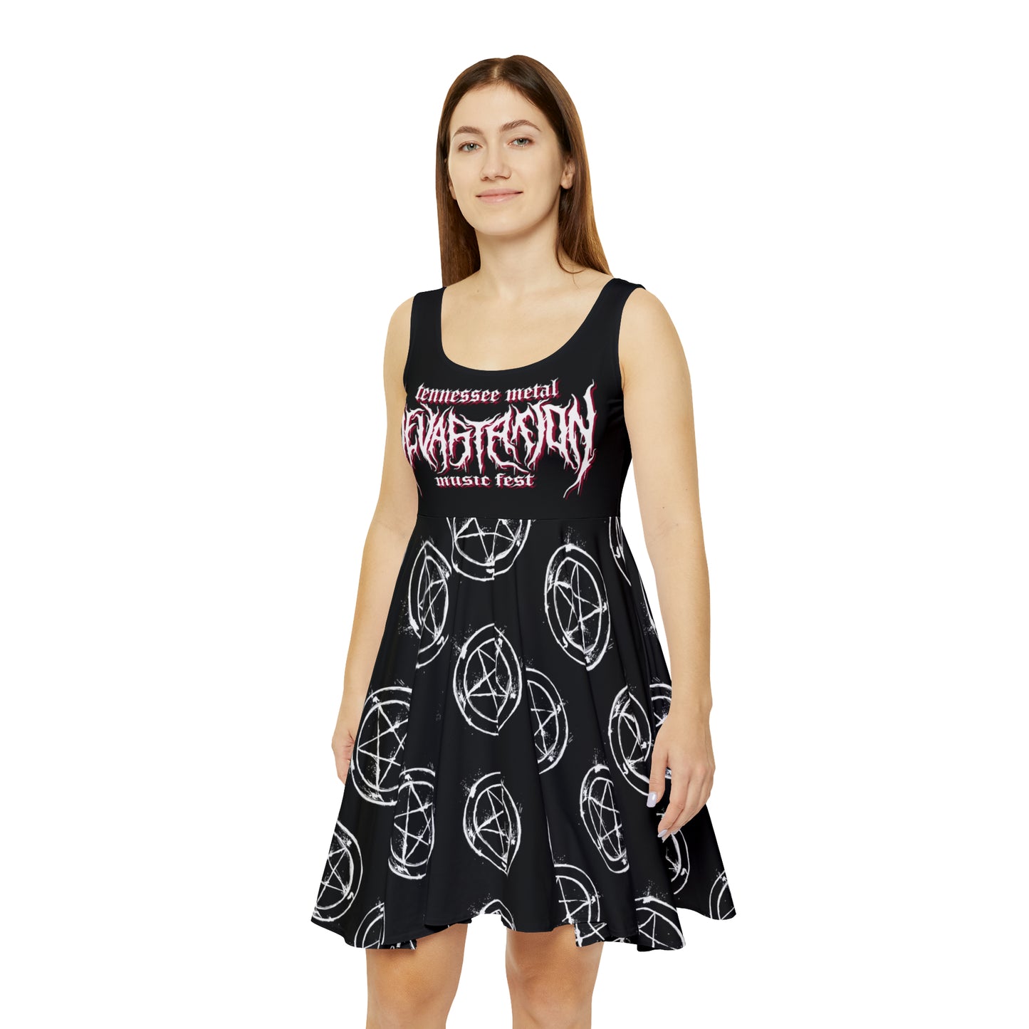 Fest Logo & Pentagram Skater Dress