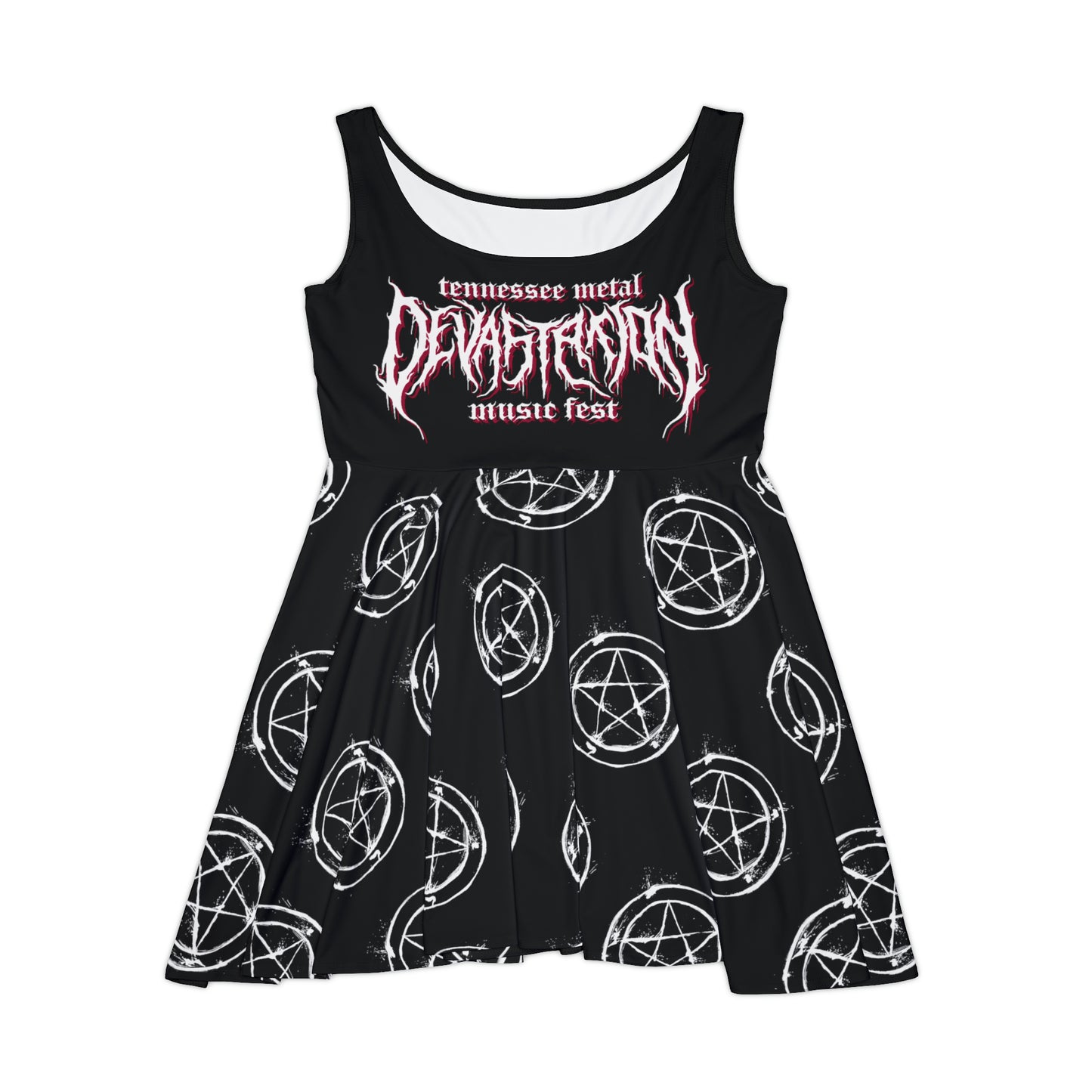 Fest Logo & Pentagram Skater Dress