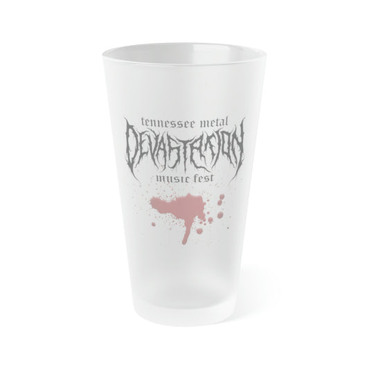 Frosted Pint Glass, 16oz
