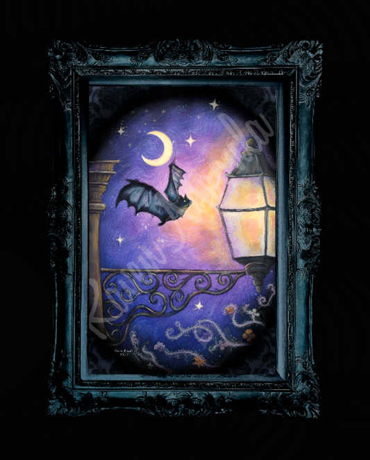11x14 Print of Original Painting - Lamplight