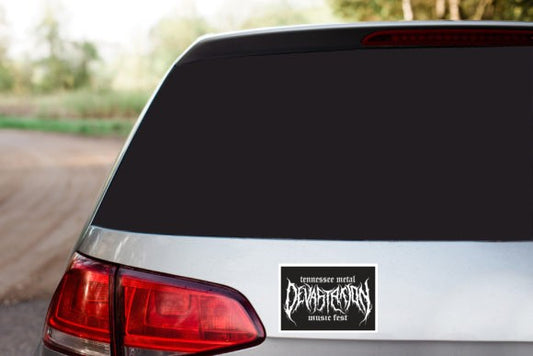 Tennessee Metal Devastation Music Fest Vinyl Bumper Stickers