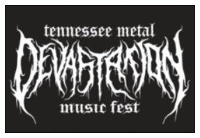 Tennessee Metal Devastation Music Fest Vinyl Bumper Stickers