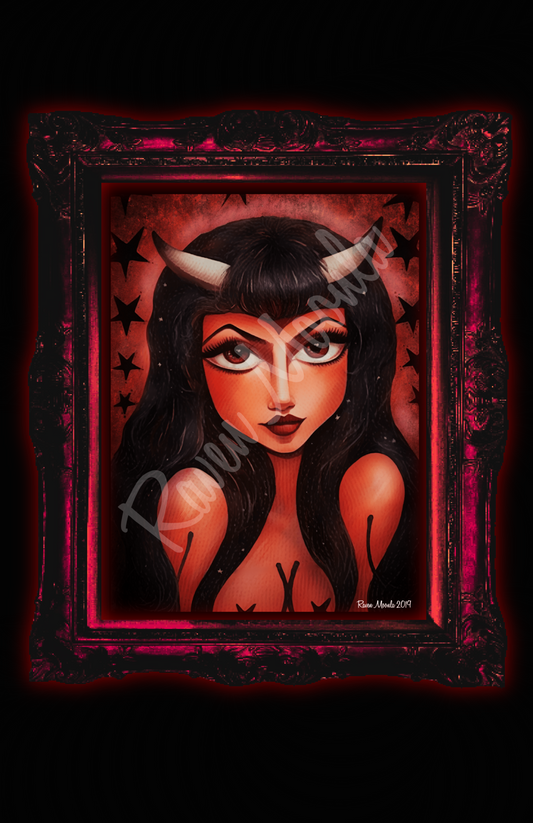 Art Print of Original Painting - Devilish