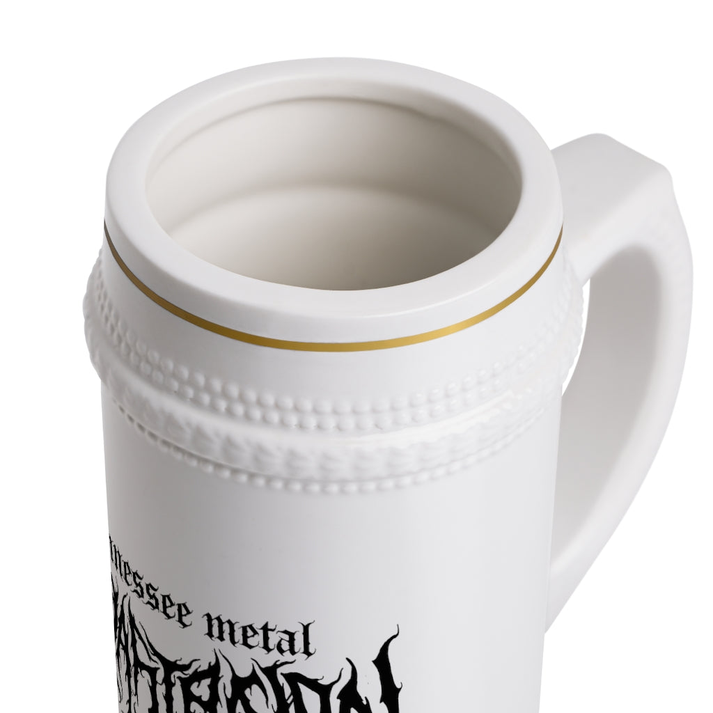 TMDMF Black Logo 22 oz Beer Stein Mug
