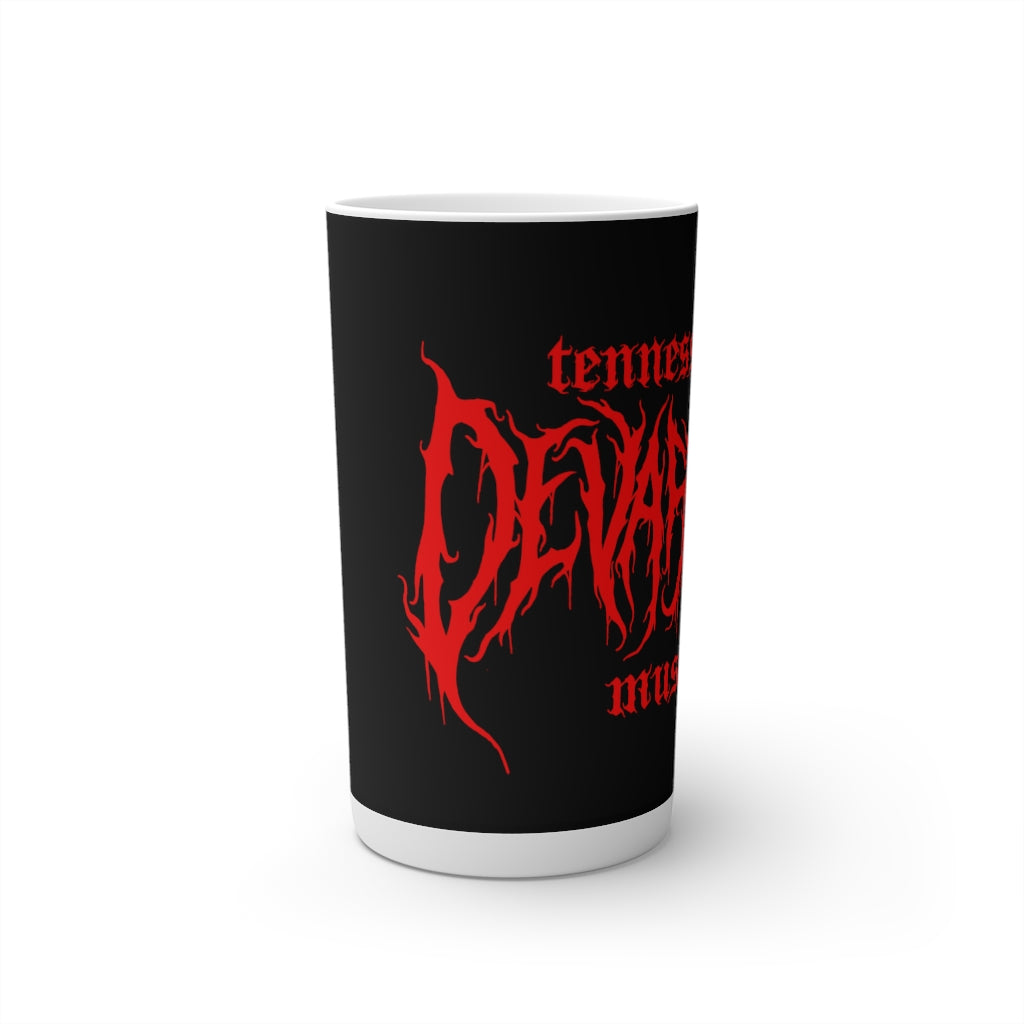 TMDMF Red Logo on Black Conical Coffee Mugs (3oz, 8oz, 12oz)
