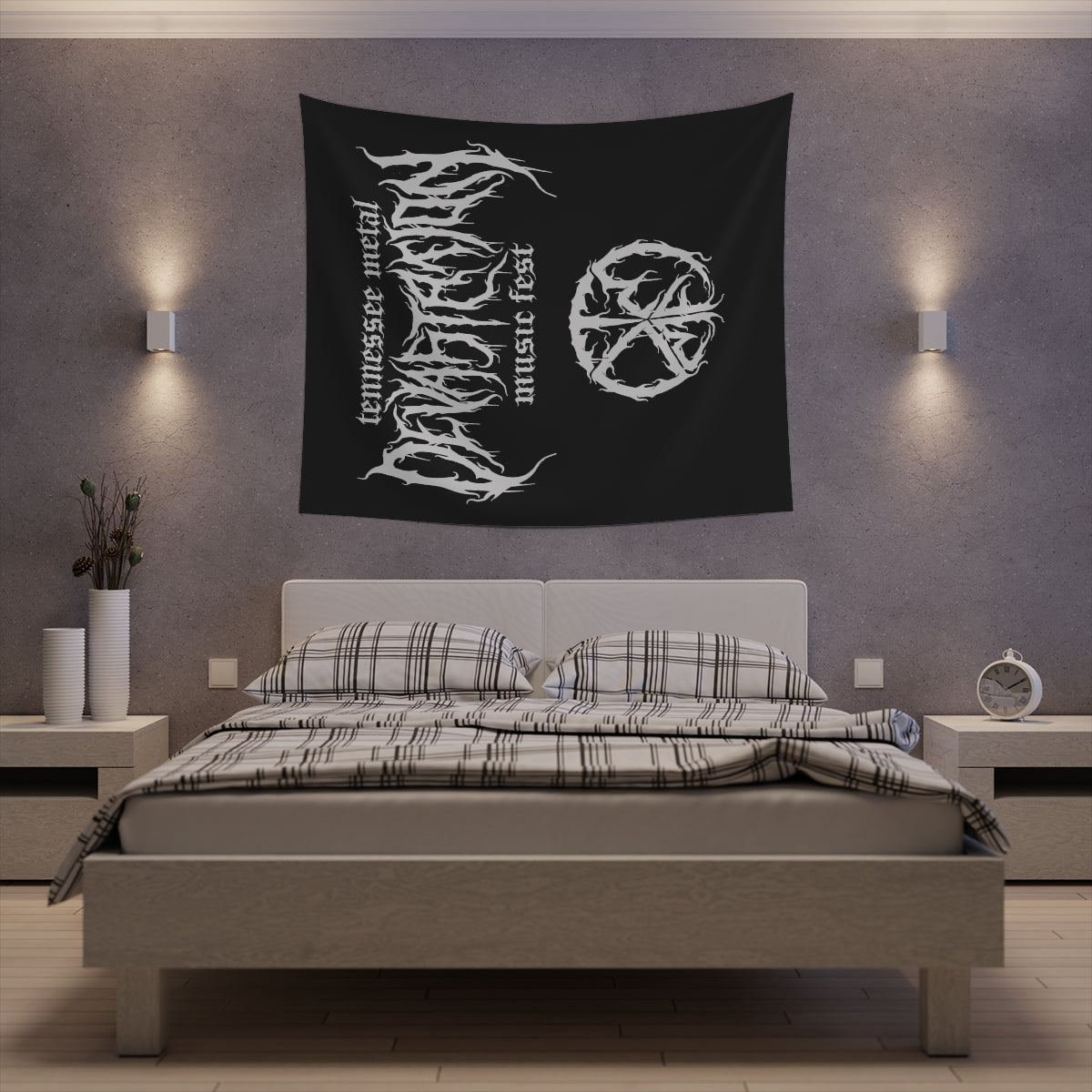 TMDMF Logo and Symbol Printed Wall Tapestry