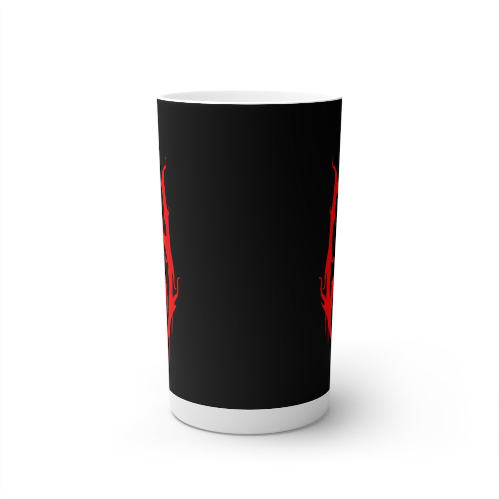 TMDMF Red Logo on Black Conical Coffee Mugs (3oz, 8oz, 12oz)