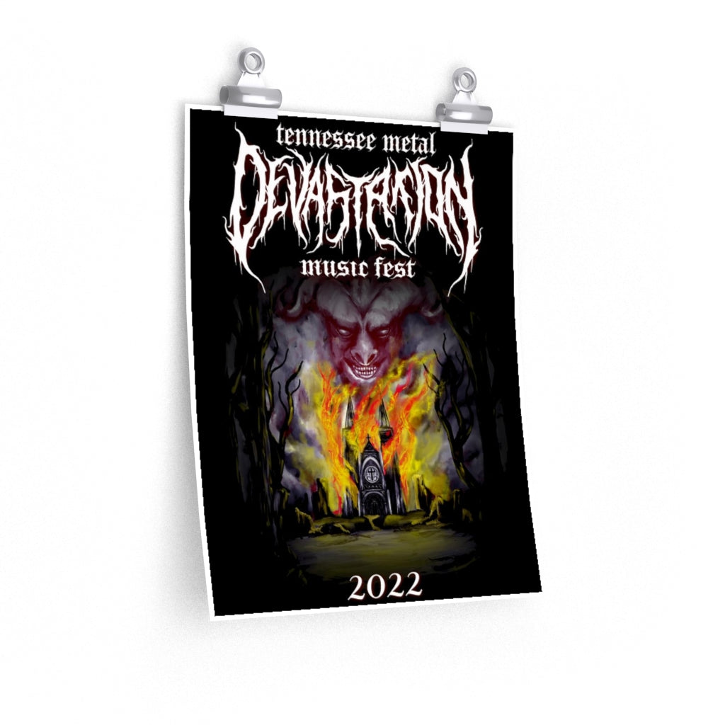 TMDMF Burning Church Premium Matte Posters