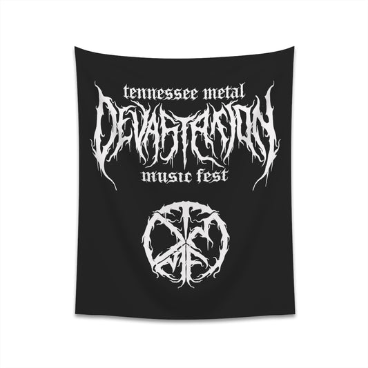 TMDMF Logo and Symbol Printed Wall Tapestry