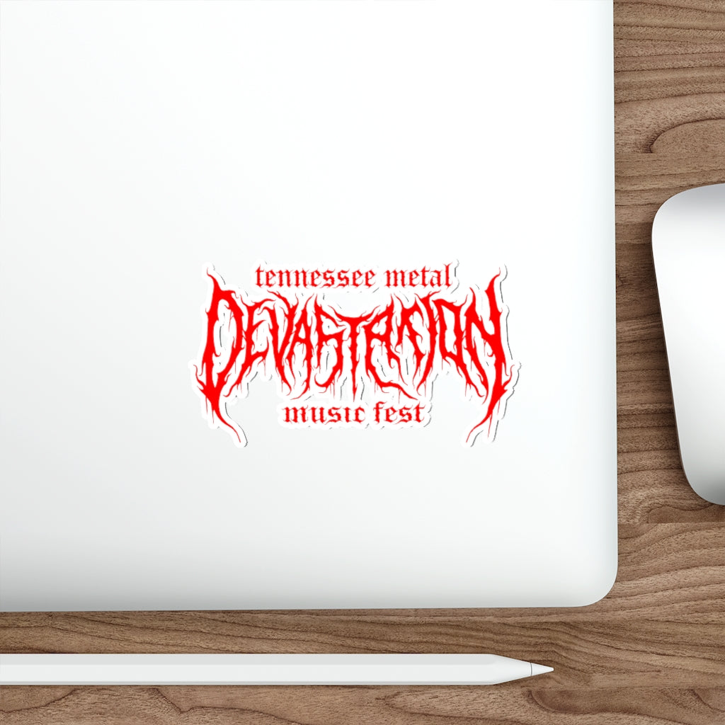 TMDMF Red Logo Die-Cut Stickers