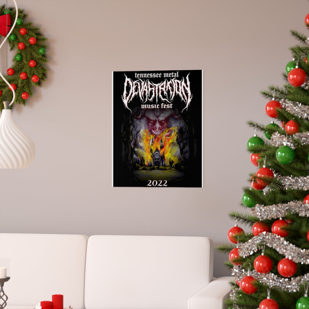 TMDMF Burning Church Premium Matte Posters