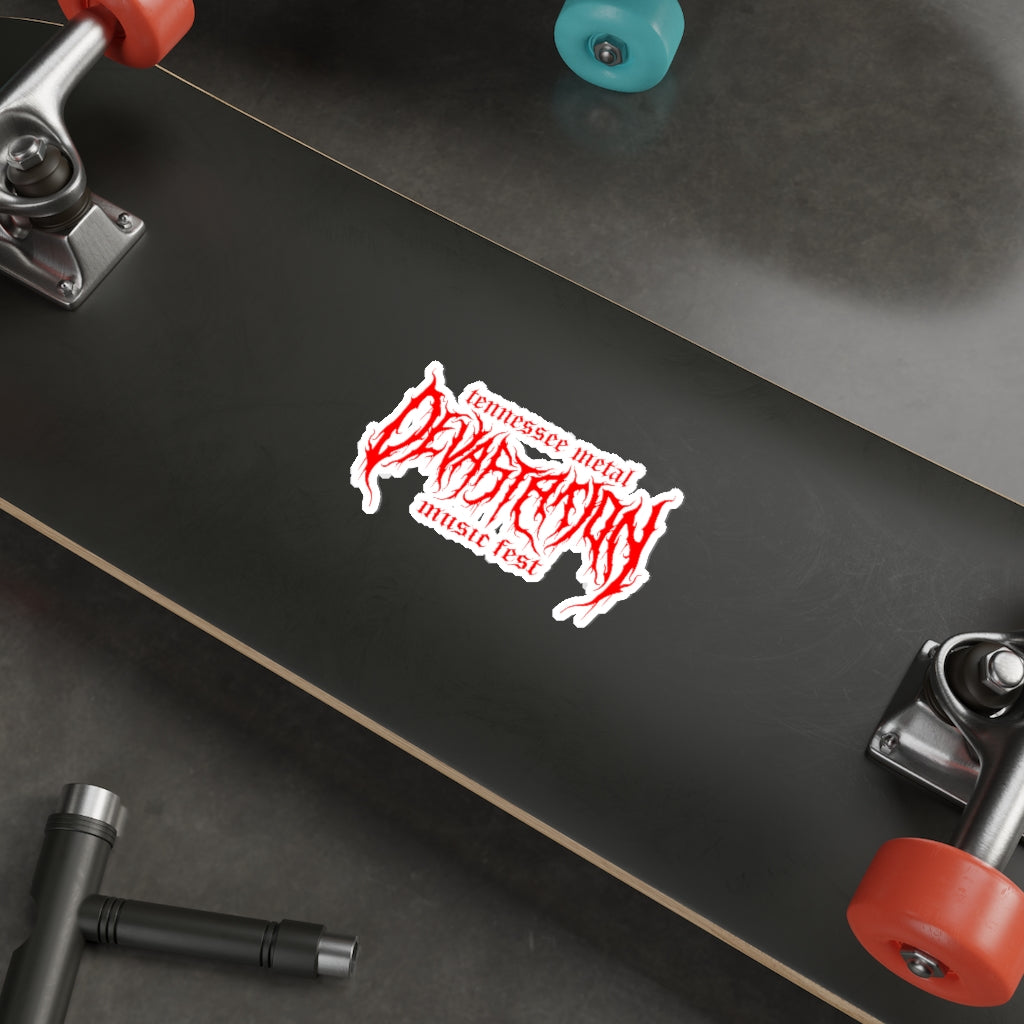 TMDMF Red Logo Die-Cut Stickers