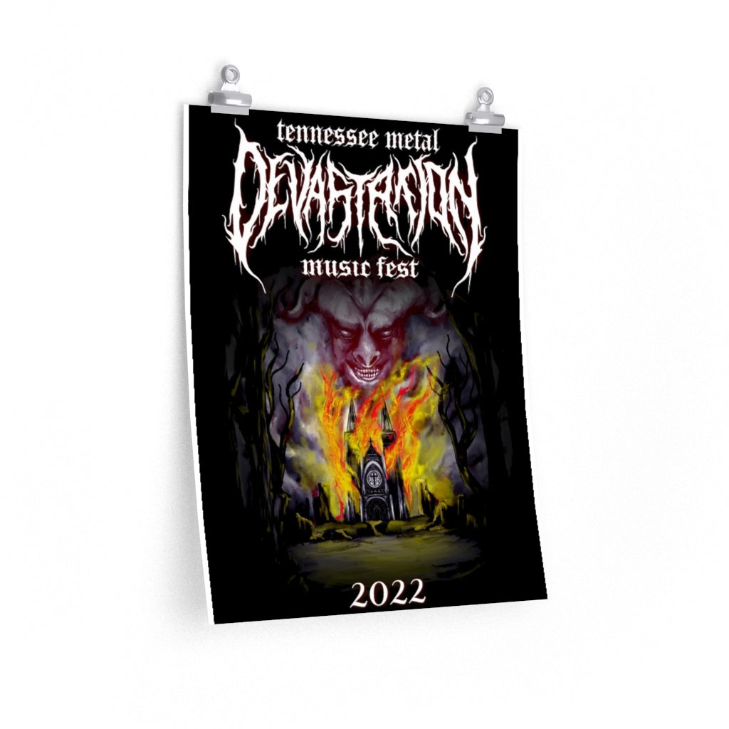 TMDMF Burning Church Premium Matte Posters