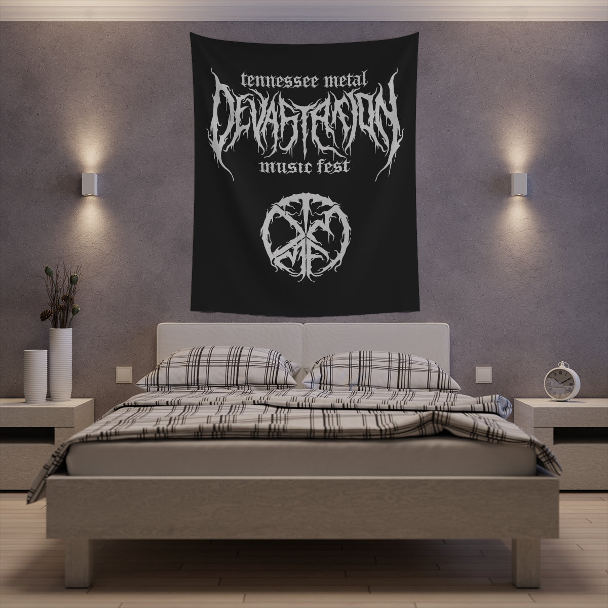 TMDMF Logo and Symbol Printed Wall Tapestry