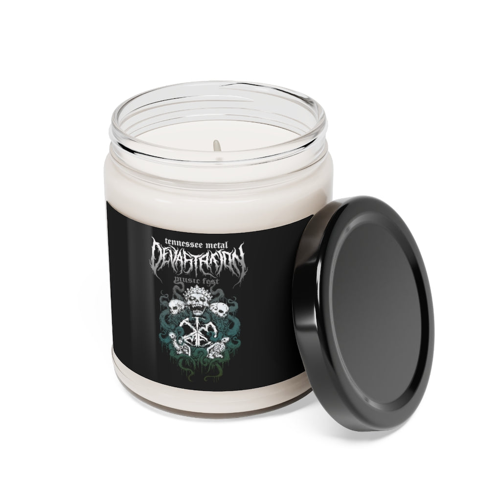 TMDMF Skull Design Scented Soy Candle, 9oz