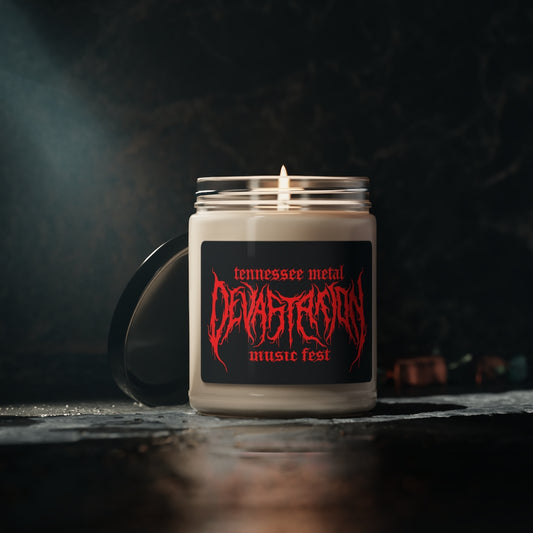 TMDMF Red Logo Scented Soy Candle, 9oz